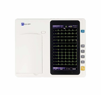 Elettrocardiogramma medico della macchina di Ecg dello schermo a colori a 7 pollici dei canali di Digital 3