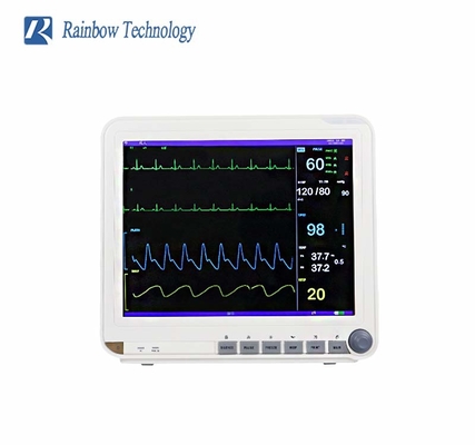 Monitor paziente di rappresentazione di CC di CA e parametro degli allarmi acustici di multi a 15 pollici