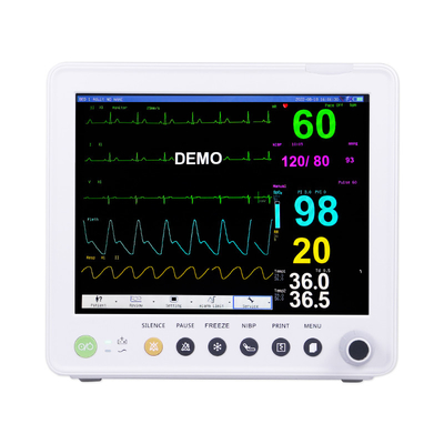 12Display TFT a colori da 1 pollice con 6 parametri monitor per pazienti di pronto soccorso ospedaliero