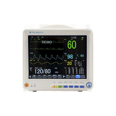 Monitor portatile ECG di alta qualità per monitoraggio del paziente in ICU con schermo TFT a colori da 12,1 pollici