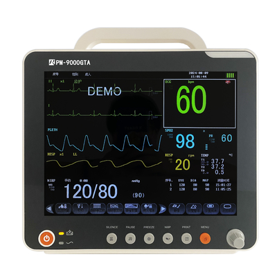 Monitor del paziente multiparametro con ECG Resp SpO2 Nibp Temp e supporto mobile OEM disponibile
