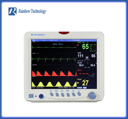 Monitor portatile di Vital Signs Monitor Multiparametric Patient dello schermo a colori dell'ospedale 12,1»