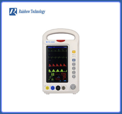 Lato del letto a 7 pollici di parametri medici di Vital Sign Patient Monitor 6 per l'ospedale