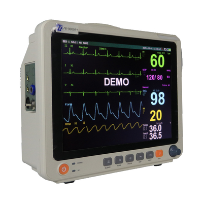 Apparecchio medico a 12,1 pollici portatile di parametro del monitor paziente del touch screen multi