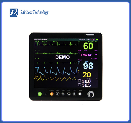 Monitor paziente cardiaco a 15,1 pollici IBP doppio di Multipara con l'allarme umano di voce