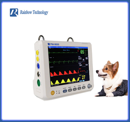 Strumenti medici Monitor per pazienti veterinari con allarme acustico/visibile