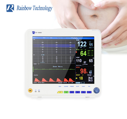 Carretto mobile facoltativo del multi monitor fetale materno di parametro per incinto