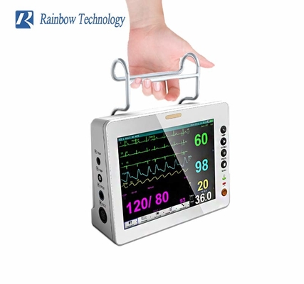 Monitor paziente portatile di multi parametro a 8 pollici leggero