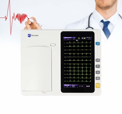 Il touch screen a 7 pollici 12 dell'elettrocardiogramma di iso conduce la macchina di Ecg con l'analizzatore