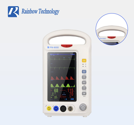Multi schermo a colori portatile a 7 pollici del monitor di parametro Vital Signs Patient Monitor
