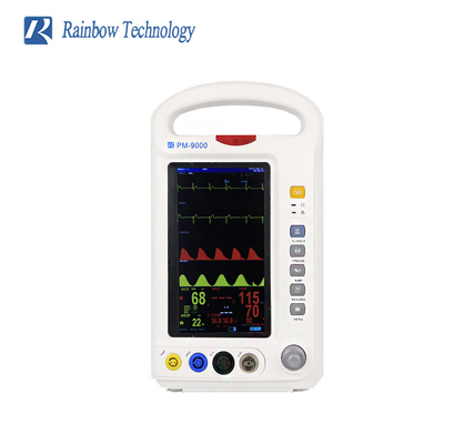 Ambulanza professionale Vital Signs Patient Monitor dell'arcobaleno a 7 pollici