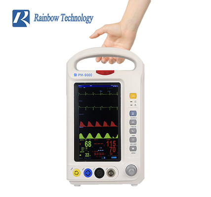 Multi schermo a colori portatile a 7 pollici del monitor di parametro Vital Signs Patient Monitor