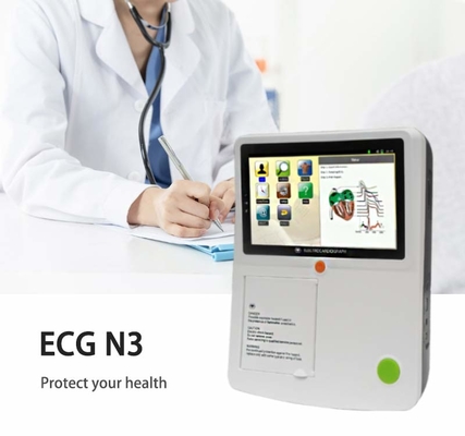 12 macchina alto Resolusion di Digital ECG dei canali con il touch screen degli elettrodi dell'arto