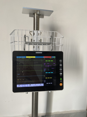 Ospedale medico mobile monitor del paziente monitor del feto carrello