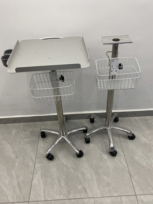 Carrozzina ospedaliera portatile multifunzionale in metallo, compresa la macchina per l'ecografia dell'elettrocardiogramma