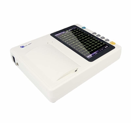 7 pollici color TFT-LCD touch screen elettrocardiogramma ECG digitale macchina