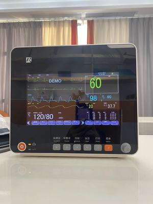 Monitor del paziente multiparametro con ECG Resp SpO2 Nibp Temp e supporto mobile OEM disponibile