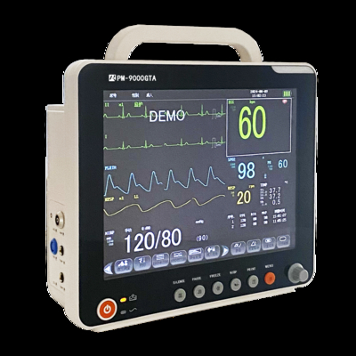 Monitor multiparametrico portatile per segni vitali da comodino con schermo da 12,1 pollici e supporto
