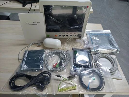 Monitor paziente multiparametrico da 12,1 pollici con 6 parametri ed ETCO2 opzionale per terapia intensiva e uso al letto del paziente