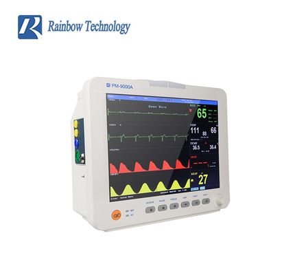 Monitor paziente multiparametrico approvato ISO FSC con supporto per 7 lingue e durata di conservazione di 2 anni per ospedali, cliniche e assistenza domiciliare