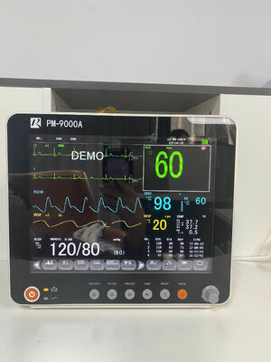 Monitor paziente multiparametrico con schermo TFT da 12,1 pollici con SpO2/ECG/PR/NIBP/TEMP/RESP per ICU ospedaliera