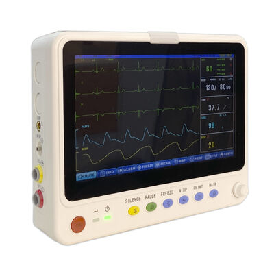 Monitor ECG medico portatile da 10 pollici per reparto ambulanza, multiparametrico, per terapia intensiva, monitor cardiaco portatile