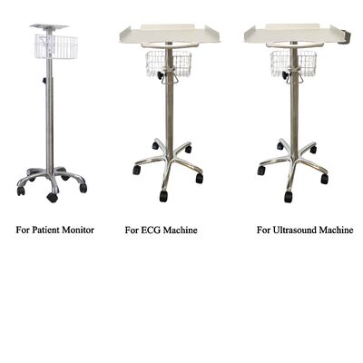 Carrello per monitor paziente in metallo dal design moderno con servizio OEM per carrello medico ospedaliero