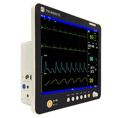 Monitor portatile LCD a colori da 15 pollici con parametri multipli, con montatura su carrello/bracket a parete e design leggero da 5 kg