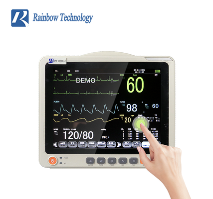 12.1 pollici LCD Monitor del paziente Stand Plastico opzionale touch screen per ICU e Home Monitoring Kit