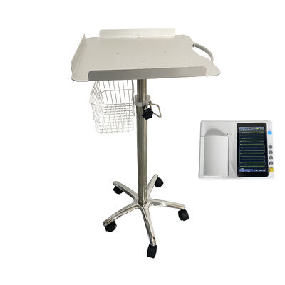 Carrello per macchina ECG in materiale di lega di alluminio di alta qualità di vendita caldo per ospedale e clinica