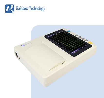 Tipo portatile macchina medica a 7 pollici di ECG con l'interpretazione per il reparto