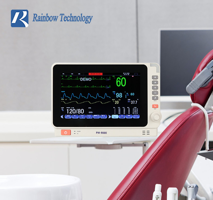 Monitor paziente mobile medico multiparametro dell'esposizione di colore TFT a 10 pollici per l'ospedale