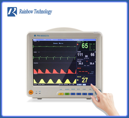 Monitor multiparametrico portatile con sistema di allarme acustico / visibile