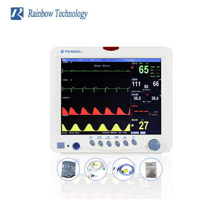 Monitor portatile di Vital Signs Monitor Multiparametric Patient dello schermo a colori dell'ospedale 12,1»